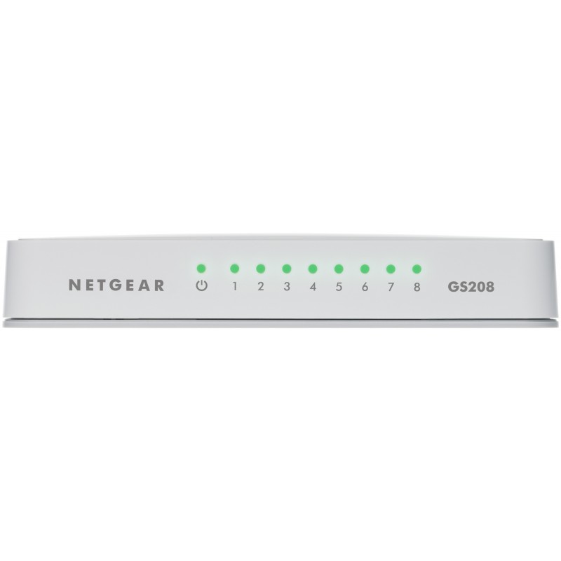 Netgear GS208 Gigabit Ethernet (10 100 1000) Bianco