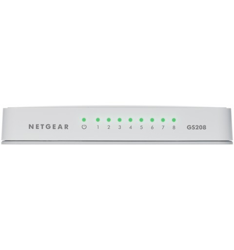 Netgear GS208 Gigabit Ethernet (10 100 1000) Bianco