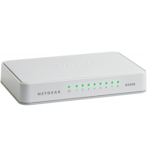 Netgear GS208 Gigabit Ethernet (10 100 1000) Weiß