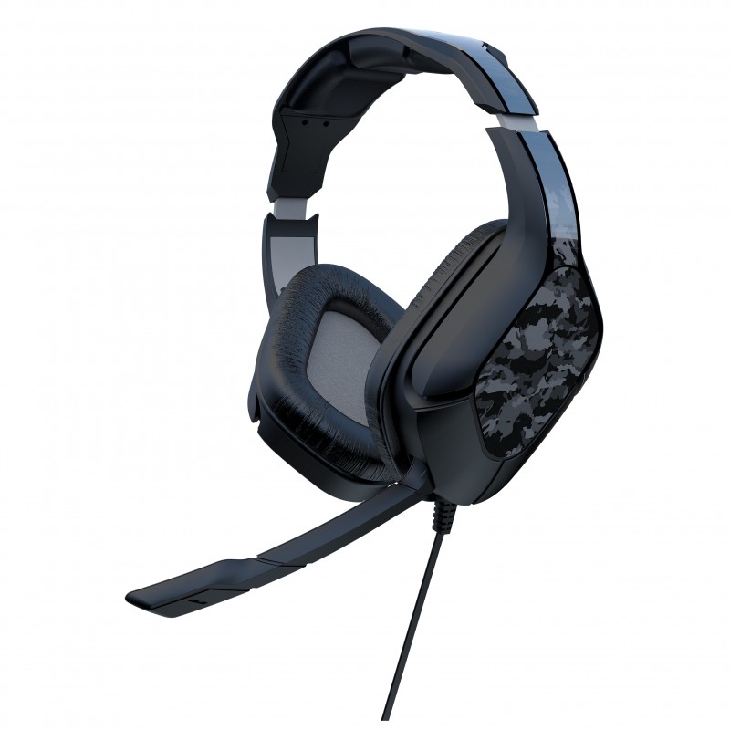 Gioteck HC2 Kopfhörer Verkabelt Kopfband Gaming Schwarz, Grau