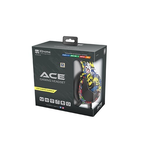 Xtreme Ace Casque Avec fil Arceau Jouer Multicolore