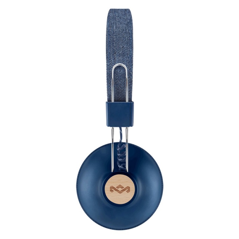 The House Of Marley Positive Vibration 2 Wireless Casque Avec fil &sans fil Arceau Appels Musique Micro-USB Bluetooth Bleu