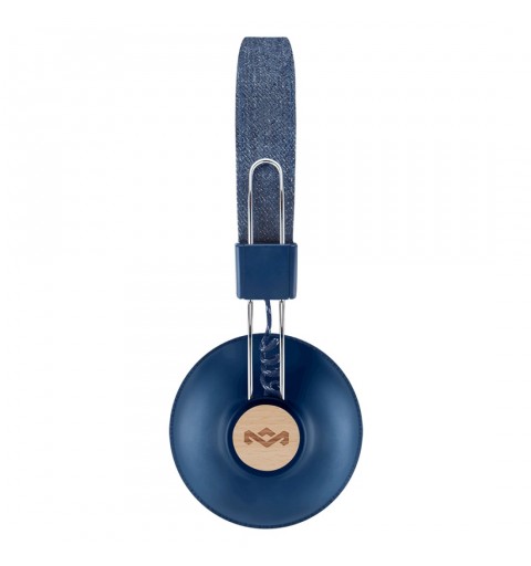 The House Of Marley Positive Vibration 2 Wireless Casque Avec fil &sans fil Arceau Appels Musique Micro-USB Bluetooth Bleu