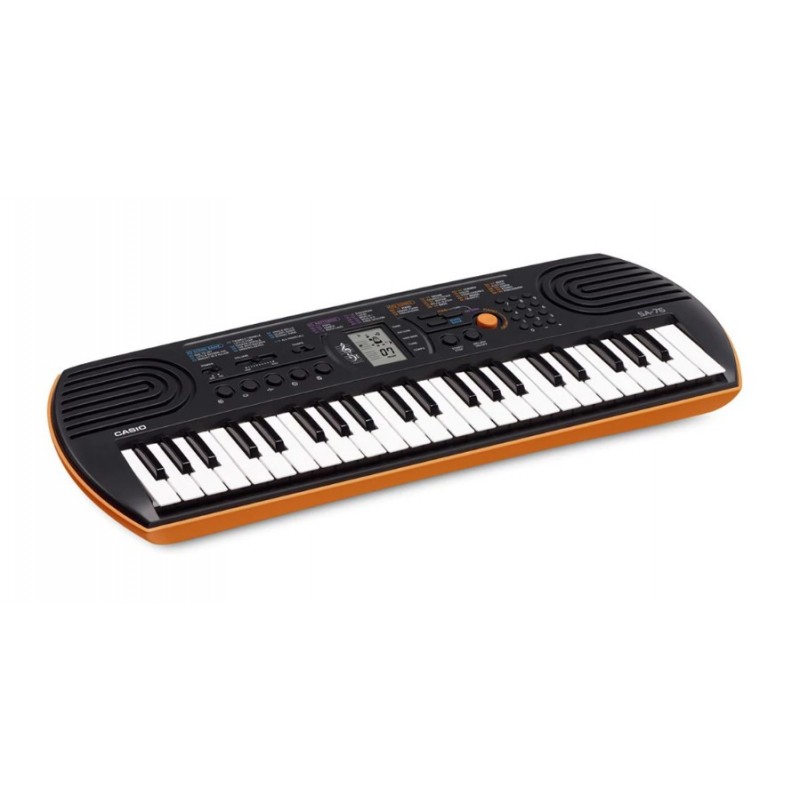 Casio SA-76 digital piano 44 keys Black, Brown, White