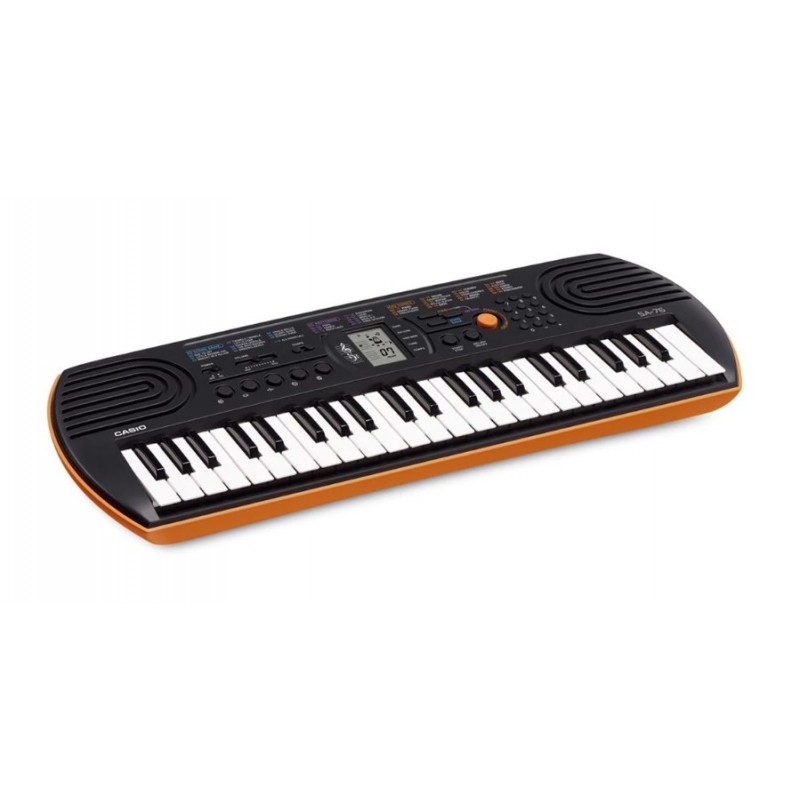 Casio SA-76 piano numérique 44 touche(s) Noir, Marron, Blanc