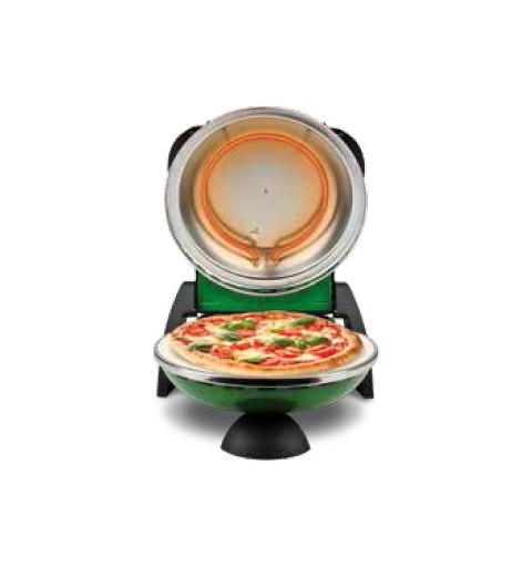 G3 Ferrari Delizia Pizzamacher Ofen 1 Pizza Pizzen 1200 W Schwarz, Grün