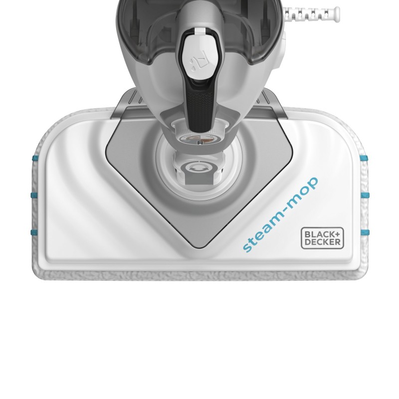 Black & Decker BHSM168D limpiador a vapor Escoba limpiadora a vapor 0,5 L 1600 W Plata, Blanco