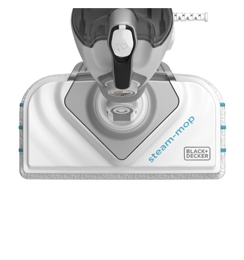 Black & Decker BHSM168D limpiador a vapor Escoba limpiadora a vapor 0,5 L 1600 W Plata, Blanco