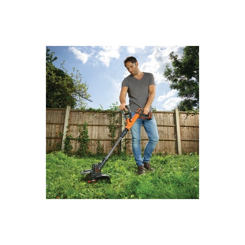 Black & Decker STC1840EPC brush cutter string trimmer 30 cm Battery Black, Orange