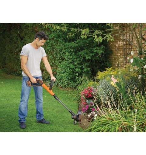 Black & Decker STC1840EPC brush cutter string trimmer 30 cm Battery Black, Orange