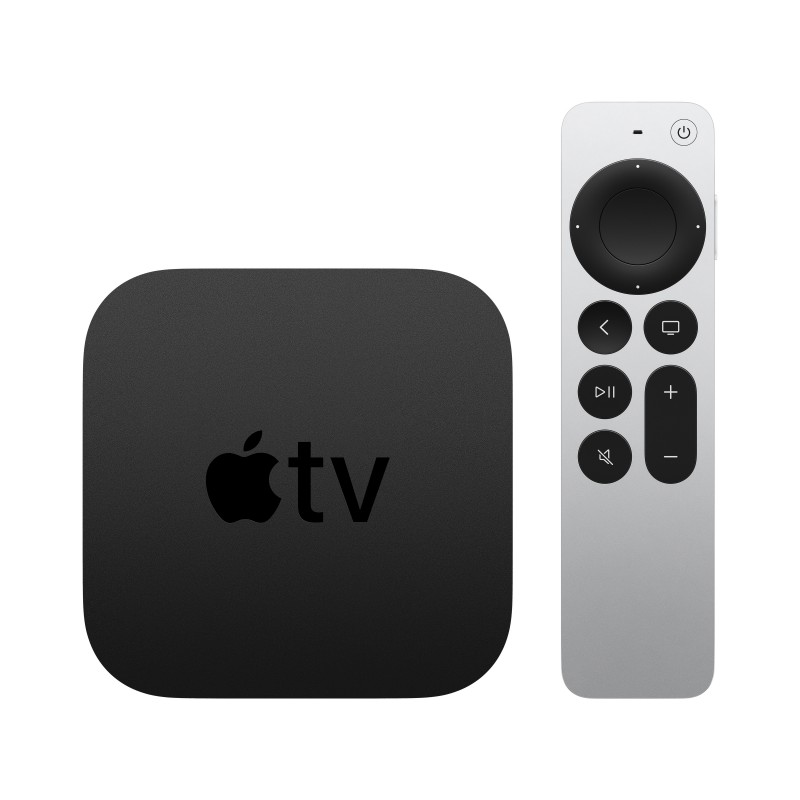 Apple TV 4K Schwarz, Silber 4K Ultra HD 64 GB WLAN Eingebauter Ethernet-Anschluss