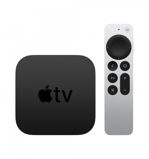 Apple TV 4K Schwarz, Silber 4K Ultra HD 64 GB WLAN Eingebauter Ethernet-Anschluss