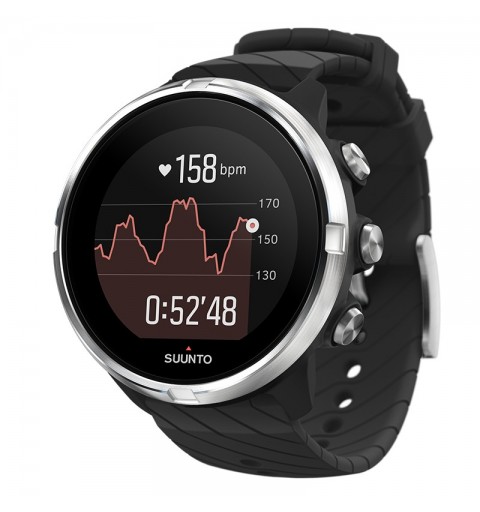 Suunto 9 5 cm (1.97") Matriz de puntos Negro, Plata GPS (satélite)