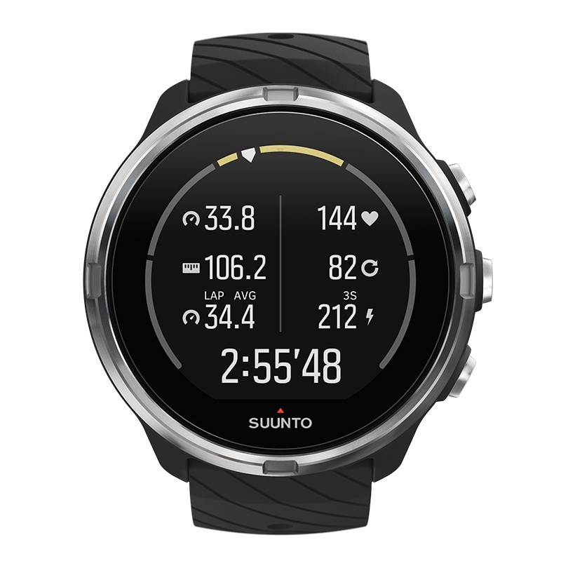 Suunto 9 5 cm (1.97") A matrice di punti Nero, Argento GPS (satellitare)