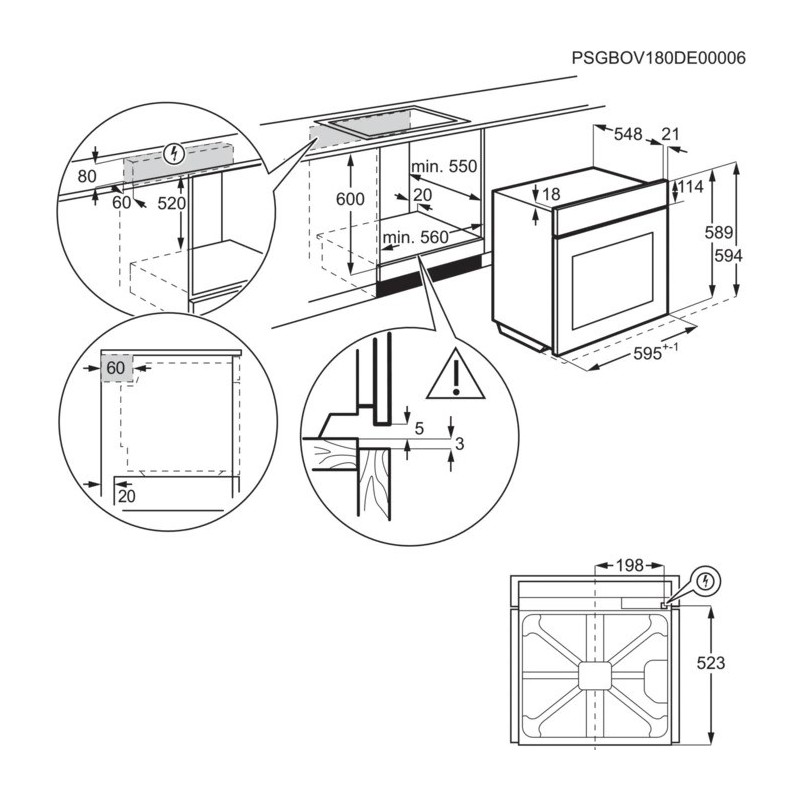 AEG BEE431011M 72 L 2790 W A Negro