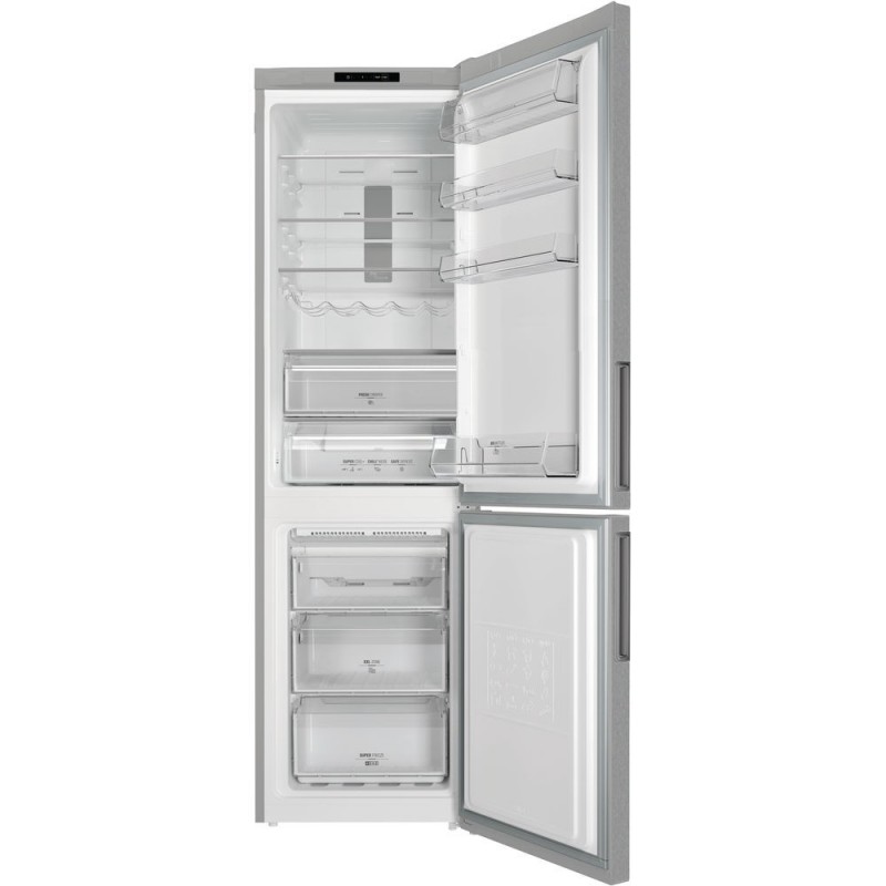 Hotpoint XH9 T3U X réfrigérateur-congélateur Autoportante 368 L D Acier inoxydable