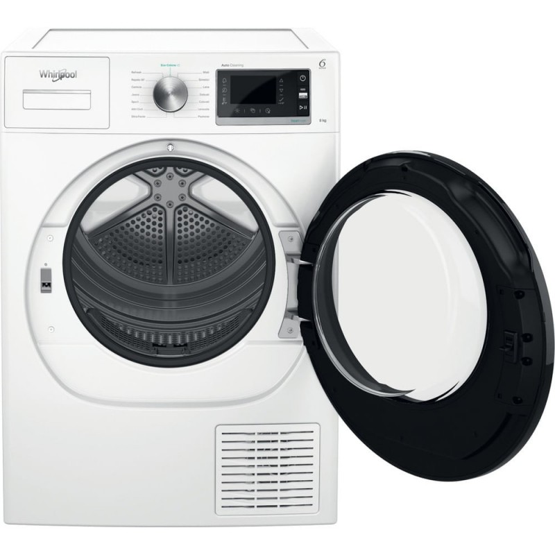 Whirlpool W6 D94WB IT tumble dryer Freestanding Front-load 9 kg A+++ White