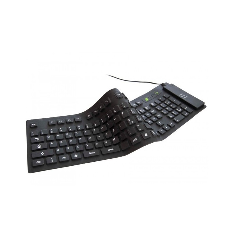 Techly Flexible Silicone Keyboard IP67 IDATA KB-R109L