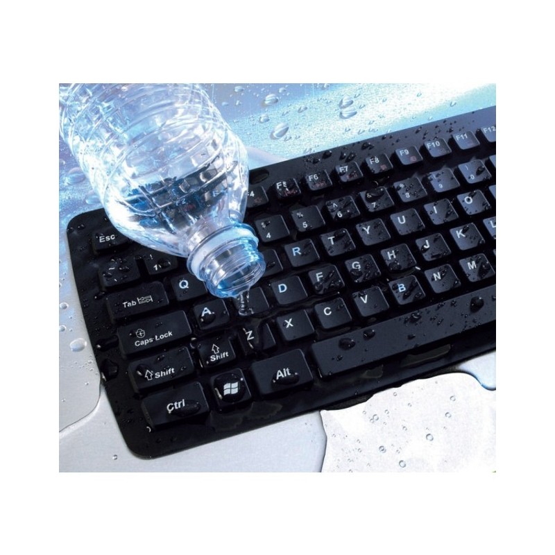 Techly Flexible Silicone Keyboard IP67 IDATA KB-R109L