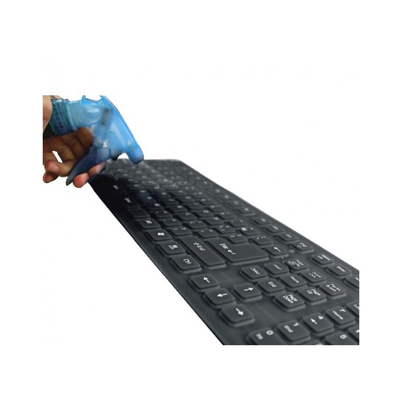 Techly IDATA KB-R109L teclado USB + PS 2 Italiano Negro