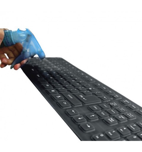 Techly IDATA KB-R109L teclado USB + PS 2 Italiano Negro