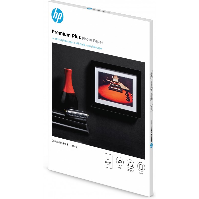 HP Premium Plus Fotopapier seidenmatt - 20 Blatt A4 210 x 297 mm