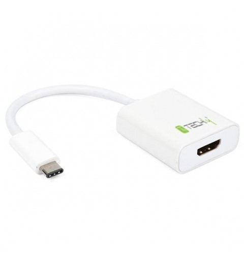 Techly IADAP USB31-HDMI adaptateur graphique USB Blanc
