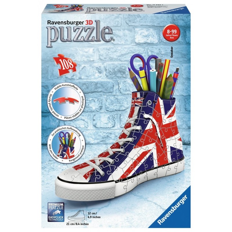 Ravensburger Union Jack Sneaker 3D Puzzle, 108pc