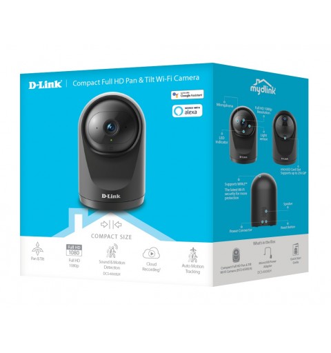 D-Link Compact Full HD Pan Tilt WiFi Camera DCS‑6500LH