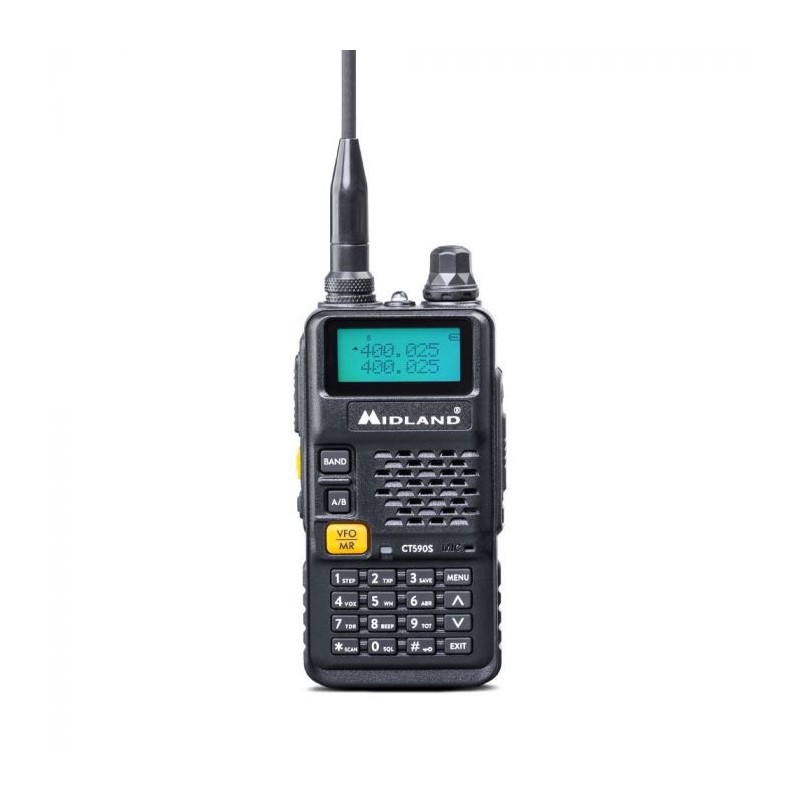 Midland CT590 S Funksprechgerät 128 Kanäle VHF 114 - 146 UHF 430 - 440 Schwarz