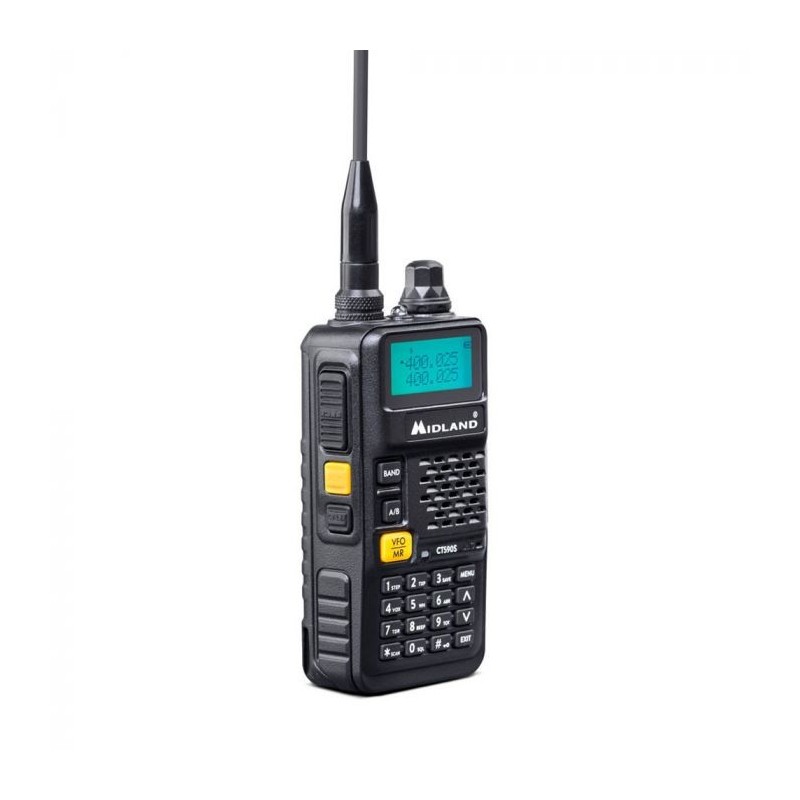 Midland CT590 S radio bidirectionnelle 128 canaux VHF 114 - 146 UHF 430 - 440 Noir