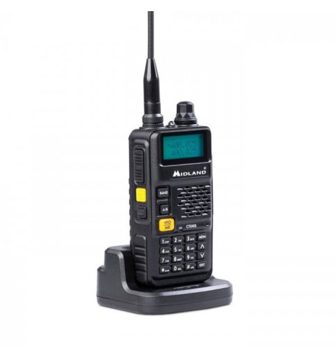 Midland CT590 S radio bidirectionnelle 128 canaux VHF 114 - 146 UHF 430 - 440 Noir