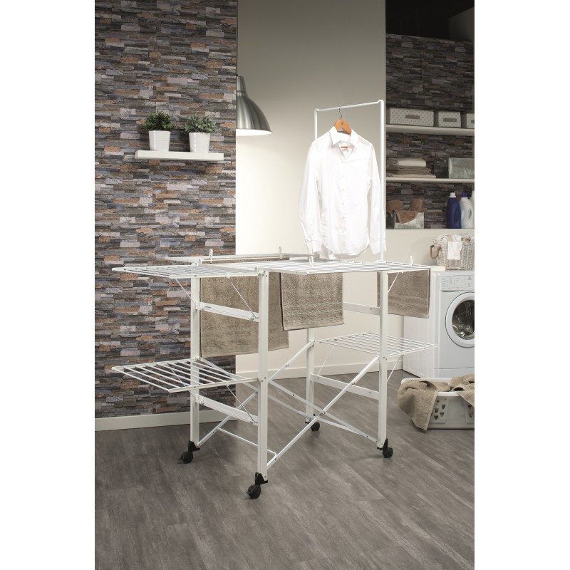 Foppapedretti SuperGulliver Floor-standing rack Aluminium, Black, White