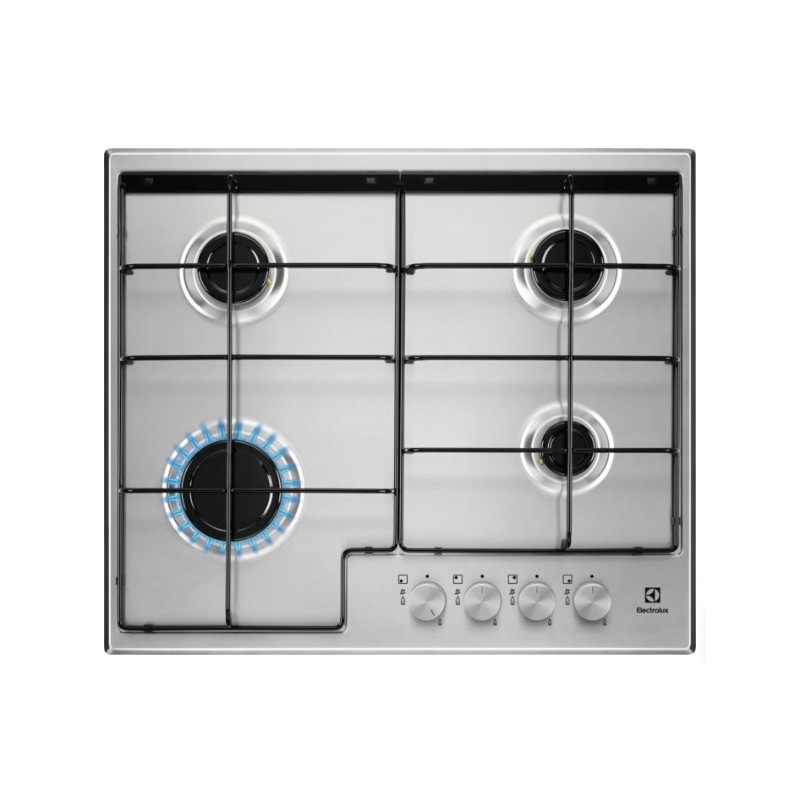 Electrolux EGS6424X Acero inoxidable Integrado 59.5 cm Encimera de gas 4 zona(s)