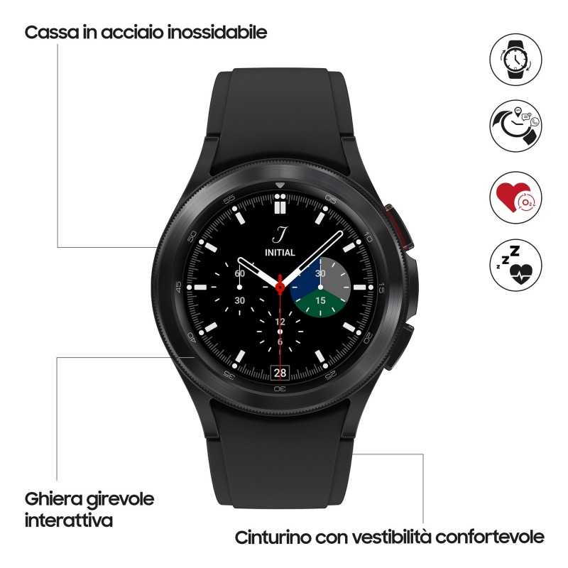 Samsung Galaxy Watch 4 Classic 42mm 3,05 cm (1.2") SAMOLED Negro GPS (satélite)