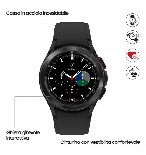 Samsung Galaxy Watch 4 Classic 42mm 3,05 cm (1.2") SAMOLED Negro GPS (satélite)