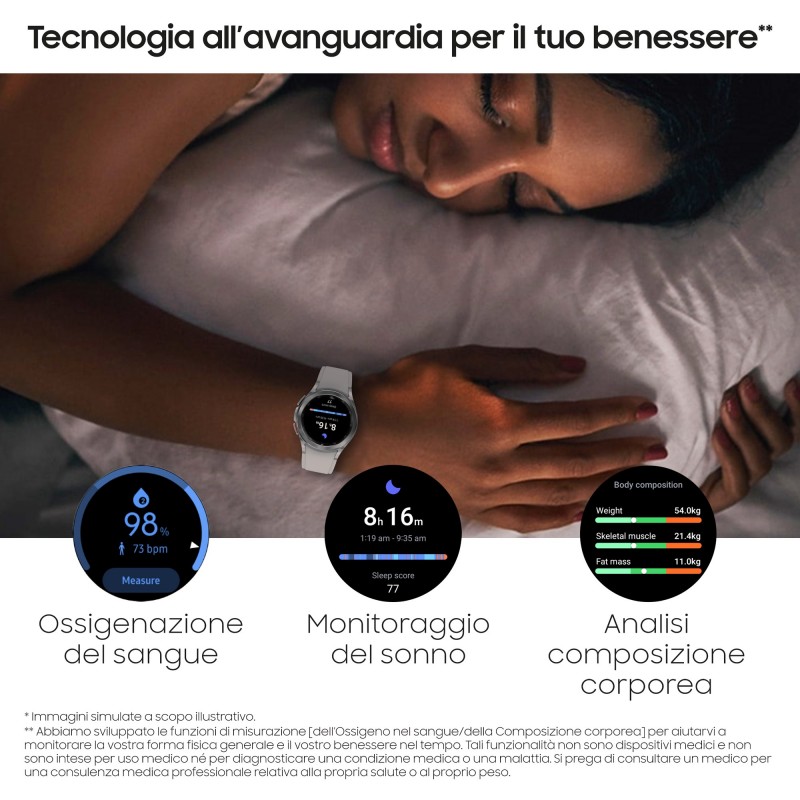 Samsung Galaxy Watch 4 Classic 42mm 3,05 cm (1.2") SAMOLED Negro GPS (satélite)