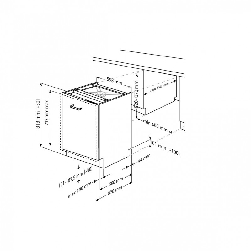 Beko DIN26C21 Completamente integrado 14 cubiertos E