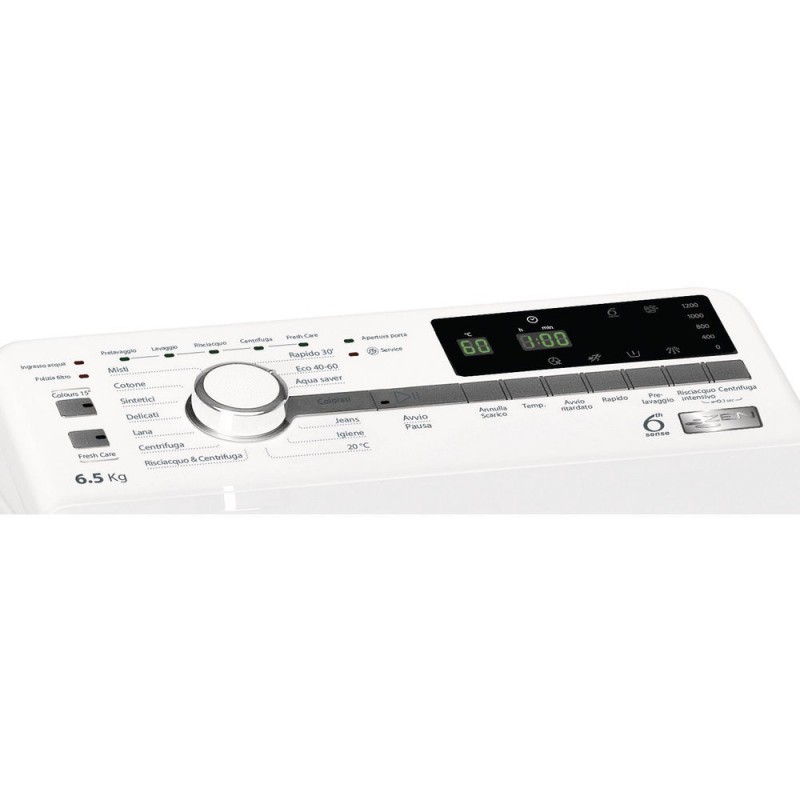 Whirlpool ZEN TDLR 65242BS IT N lavatrice Caricamento dall'alto 6,5 kg 1200 Giri min C Bianco