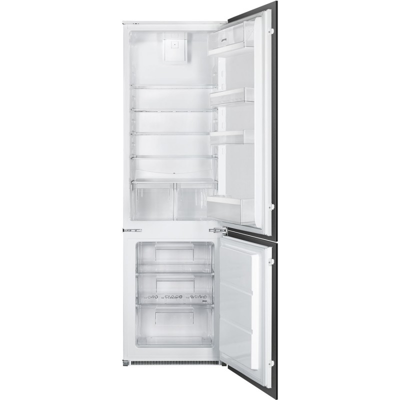 Smeg C41721F réfrigérateur-congélateur Intégré (placement) 268 L F Blanc