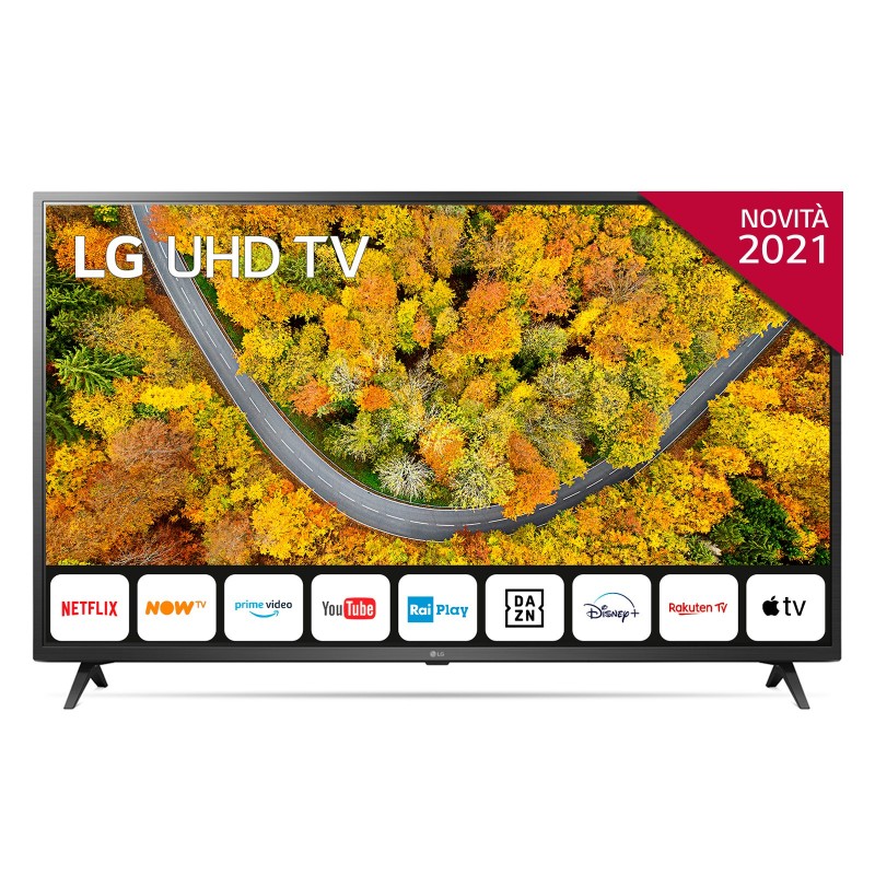 LG 50UP75006LF 50" Smart TV 4K Ultra HD NOVITÀ 2021 Wi-Fi Processore Quad Core 4K AI Sound