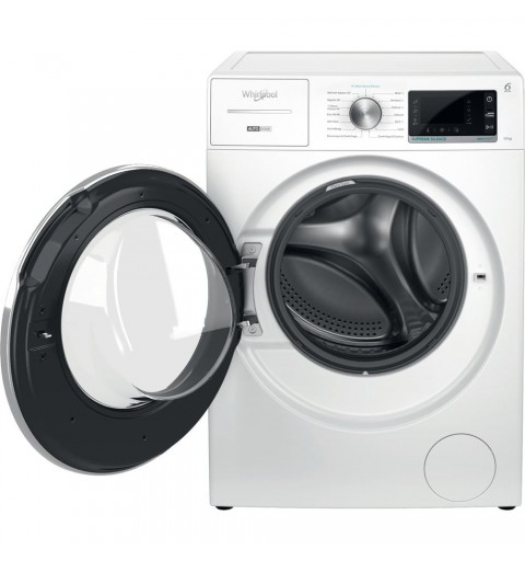 Whirlpool W8 W046WR IT machine à laver Charge avant 10 kg 1400 tr min A Blanc