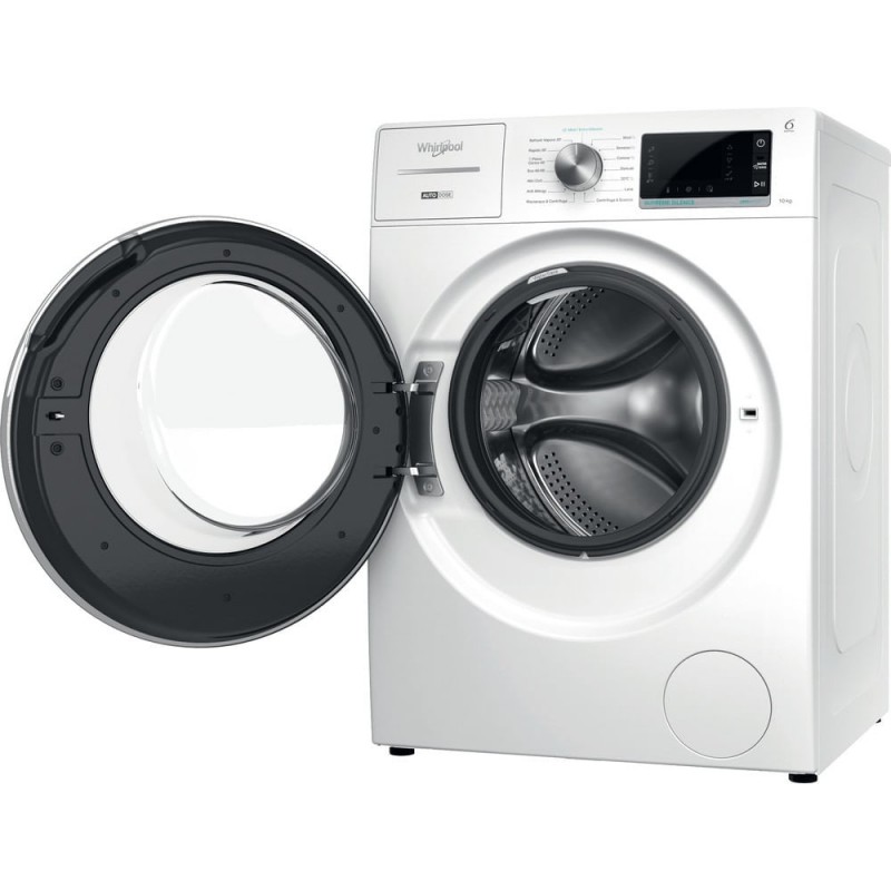 Whirlpool W8 W046WR IT machine à laver Charge avant 10 kg 1400 tr min A Blanc