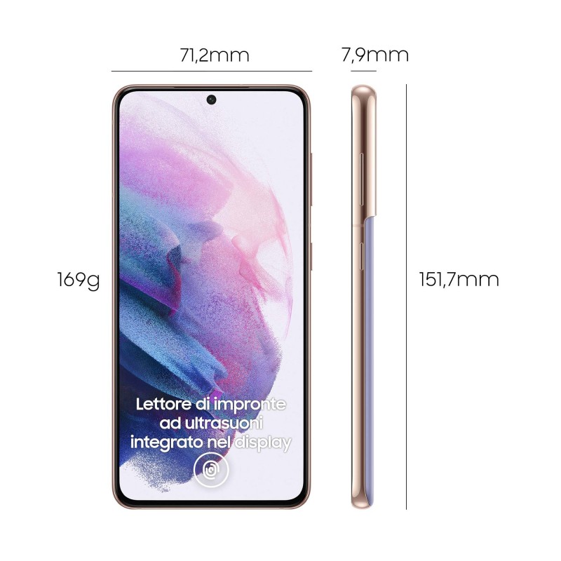 Samsung Galaxy S21 5G SM-G991B 15,8 cm (6.2") Double SIM Android 11 USB Type-C 8 Go 256 Go 4000 mAh Violet