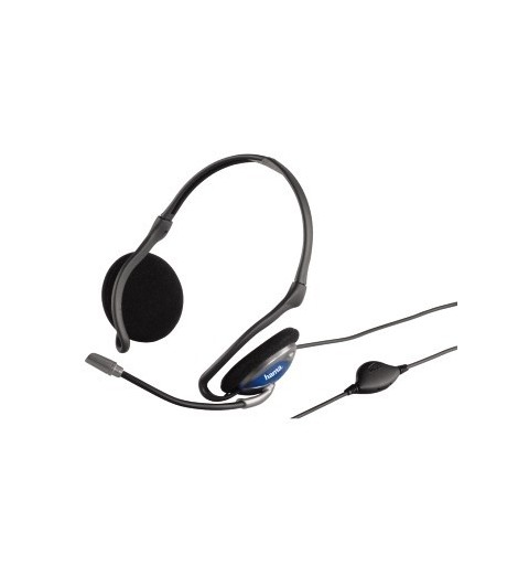 Hama Headset CS-498 Auricolare Cablato Musica e Chiamate Nero