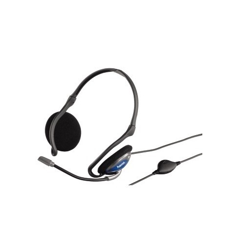 Hama Headset CS-498 Auriculares Alámbrico Llamadas Música Negro