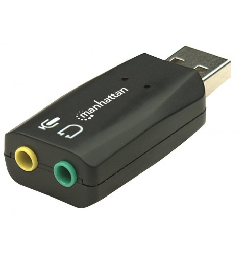 Manhattan Hi-Speed USB 3D Sound Adapter, Verbessert Audiozugriff und -Performance