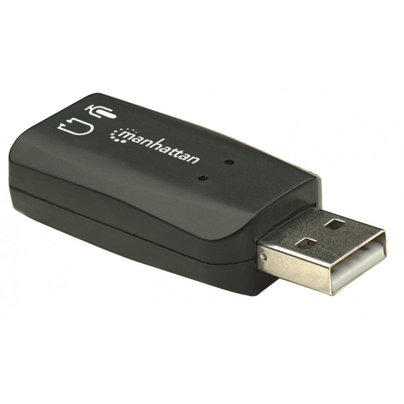 Manhattan Hi-Speed USB 3D Sound Adapter, Verbessert Audiozugriff und -Performance