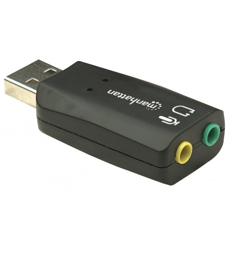 Manhattan Hi-Speed USB 3D Sound Adapter, Verbessert Audiozugriff und -Performance