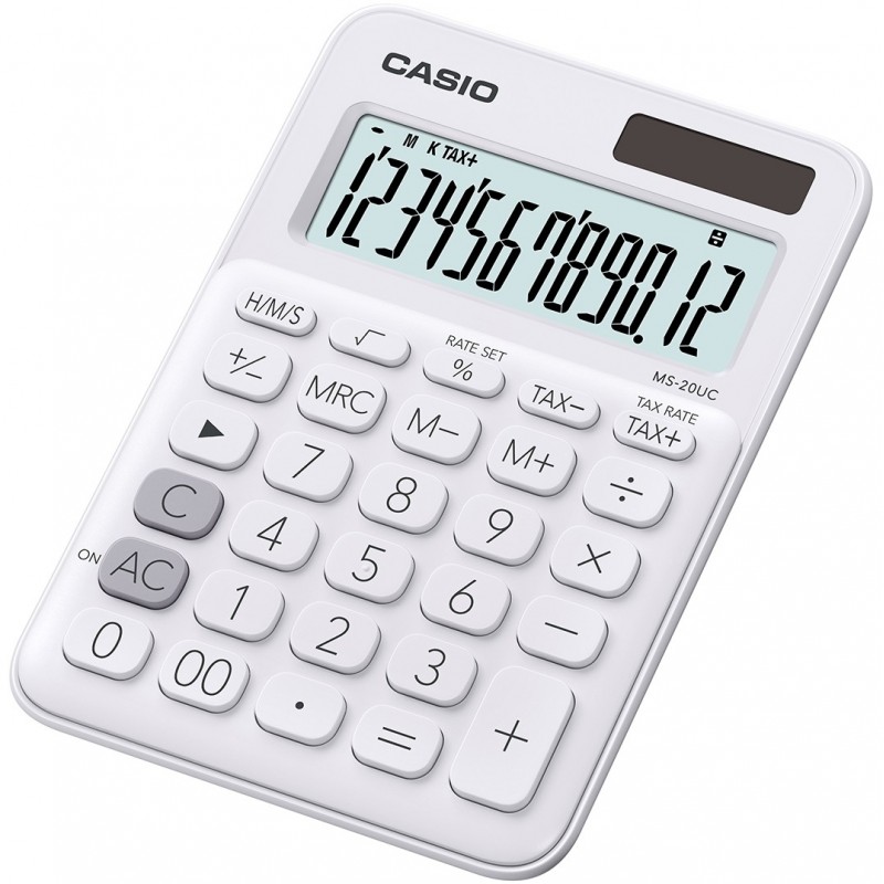 Casio MS-20UC-WE calculadora Escritorio Calculadora básica Blanco